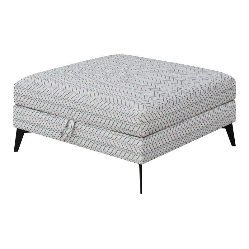 Square Upholstered Tufted Storage Ottoman Aloe