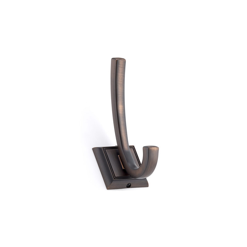 Transitional Metal Wall Hook, Brushed Oil-Rubbed Bronze