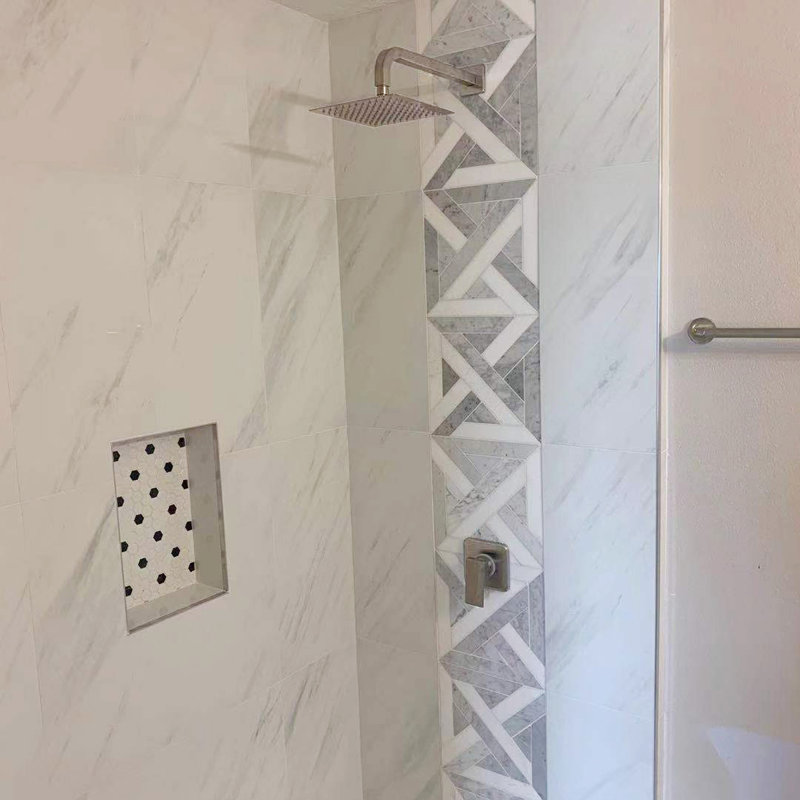 Robinet de douche à pression équilibrée/contrôle de température, Nickel brossé
