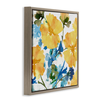Hibiscus jaune et bleu
