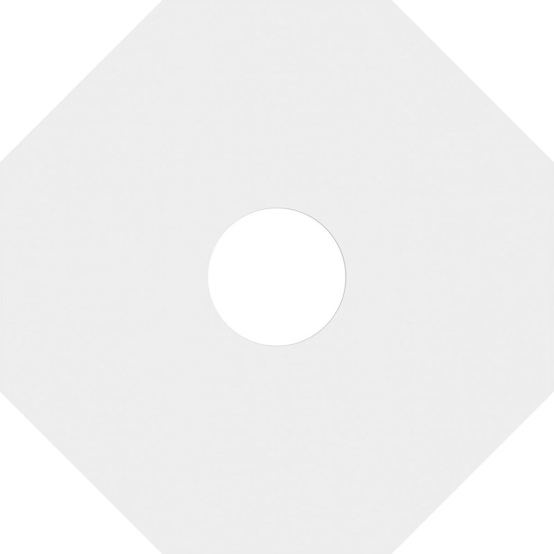 24"OD x 5"ID x 8 1/4"C x 1"P Logan Architectural Grade PVC Contemporary Ceiling Medallion, 24" H x 24" W x 1" D
