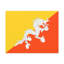 Bhutan Country Flag, toile vibrante, décoration murale sans cadre-1875702661