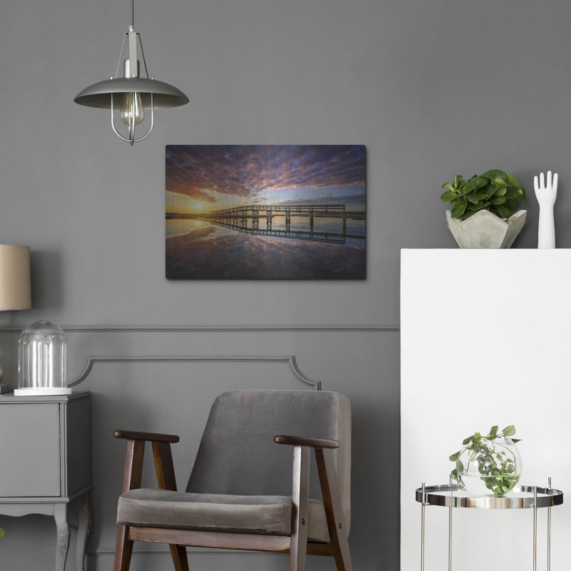 " Across The Bridge " by Rick Berk, 16" H x 24" W