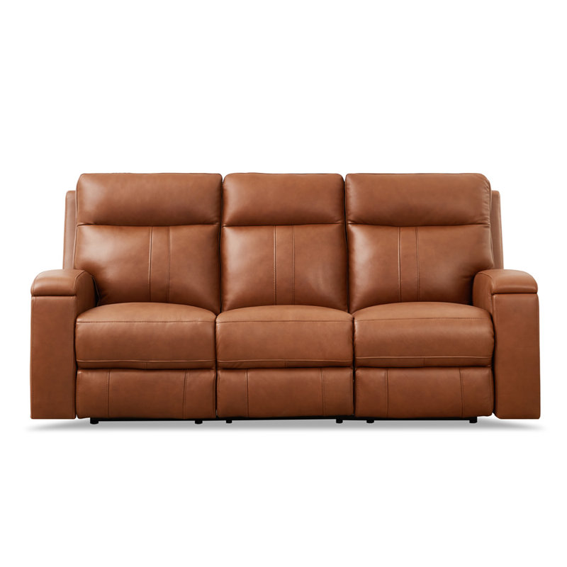 Diahanna 86'' Leather Reclining Sofa