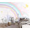Papier peint amovible arc-en-ciel avec couleurs douces Château