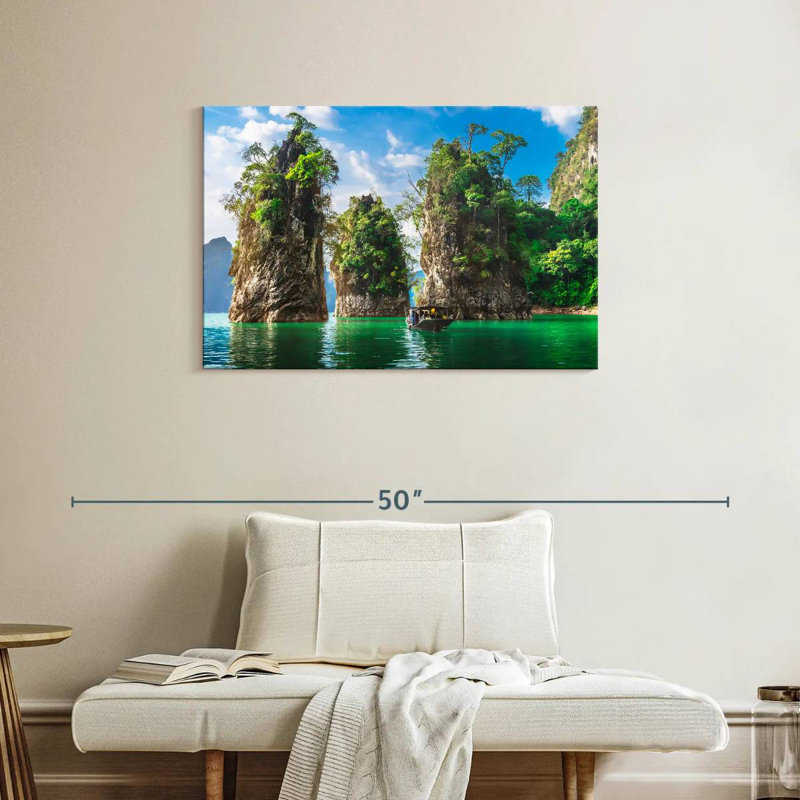 Scène du parc national Alvord Khao Sok, H 24 po x l 36 po