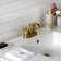 Quadras Ceramic Rectangular Console Bathroom Sink with Overflow