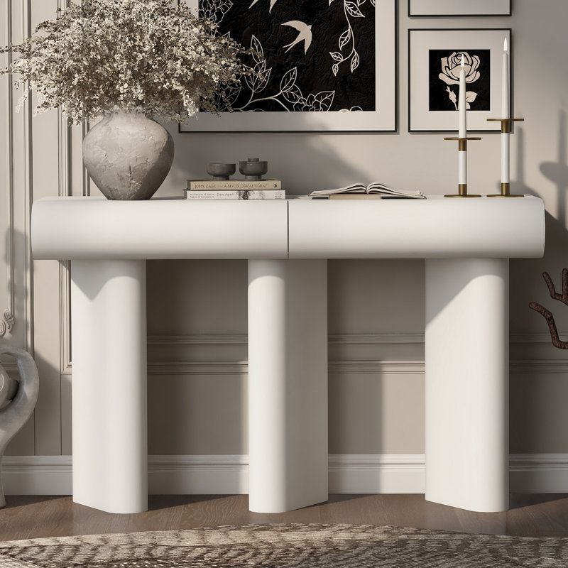 Console 47,6 po Gregary, Blanc