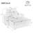 Upholstered Armchair With Storage Ottoman & USB Ports-1490827797