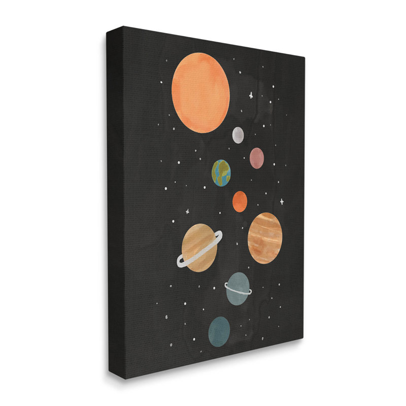 «Solar System Planets Sky» par Nina Muis, H 40 po x l 30 po x P 1,5 po