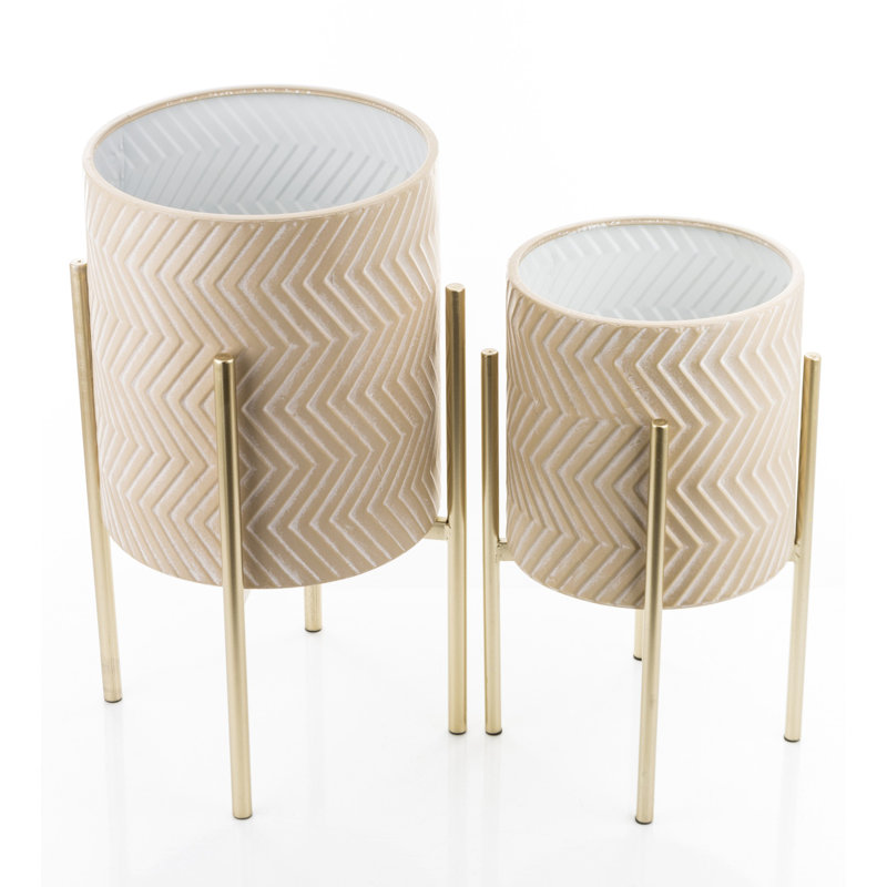 Alfino Metal Pot Planter