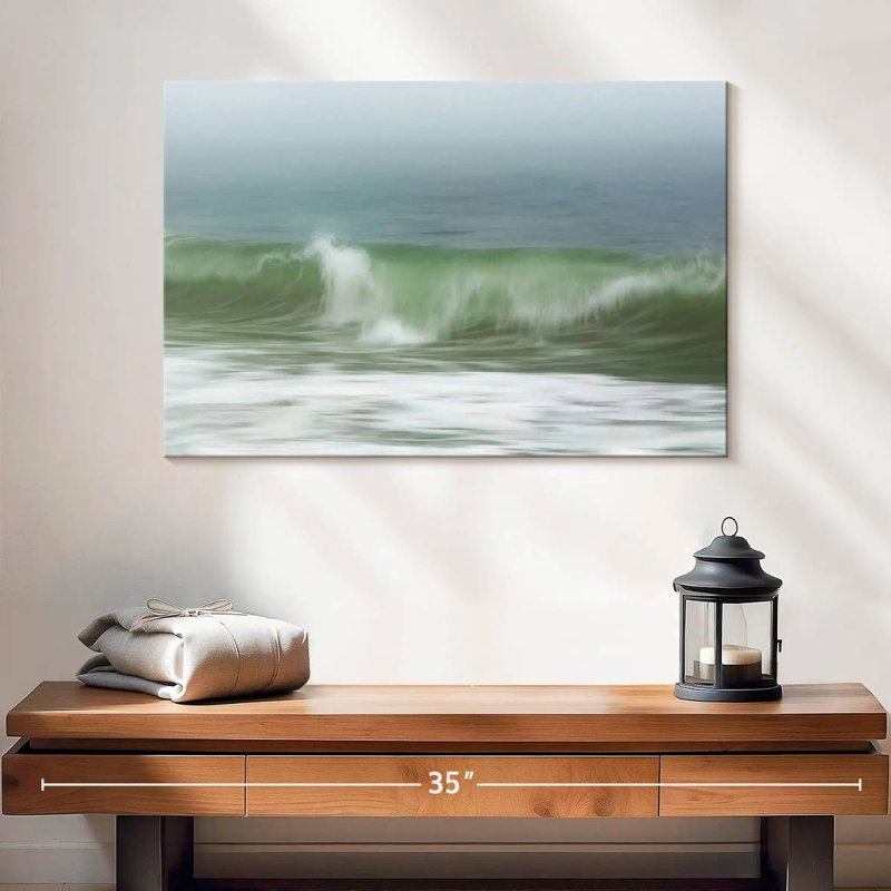 Gillard Surfside Beach In Fog, 16" H x 24" W
