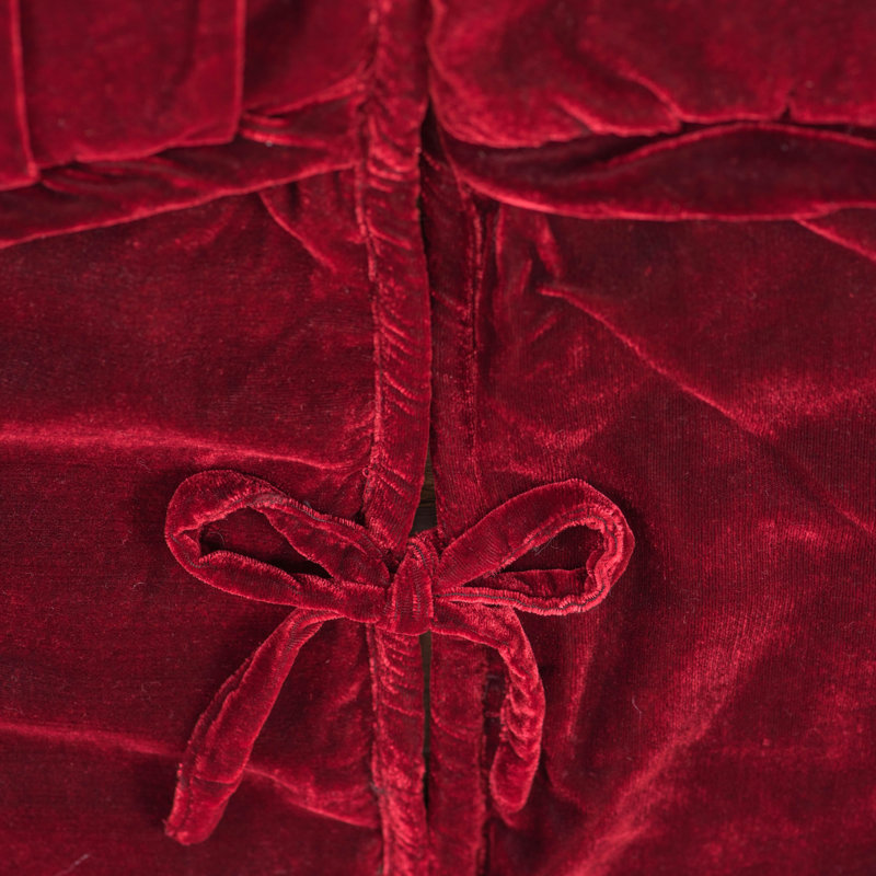 Plush Treeskirt, 60" W, Wine
