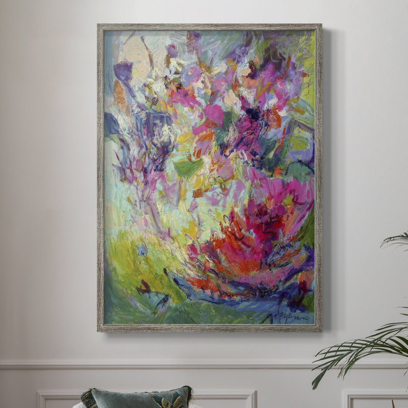 Impression encadrée Bold Flourish III - bois massif, H 11 po x l 9 po
