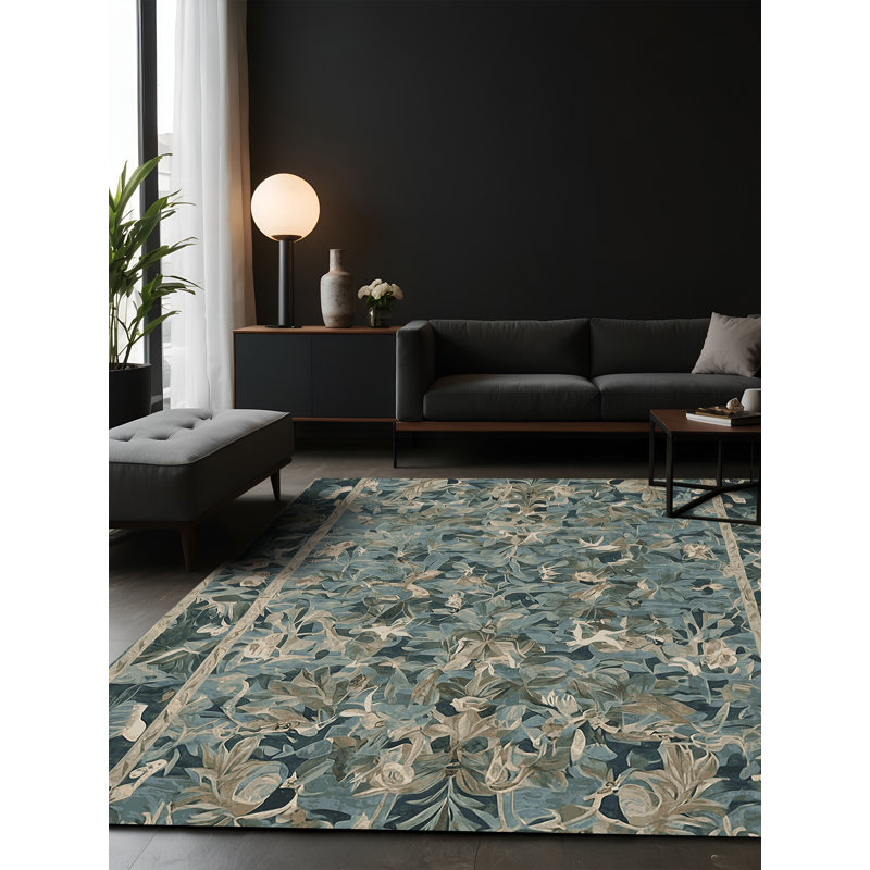 Silky Soft Plush Green Area Rug, Rectangle 4' x 6'