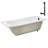72'' x 36'' Acrylic Soaking Drop-In Bathtub, Drain Included-97545301