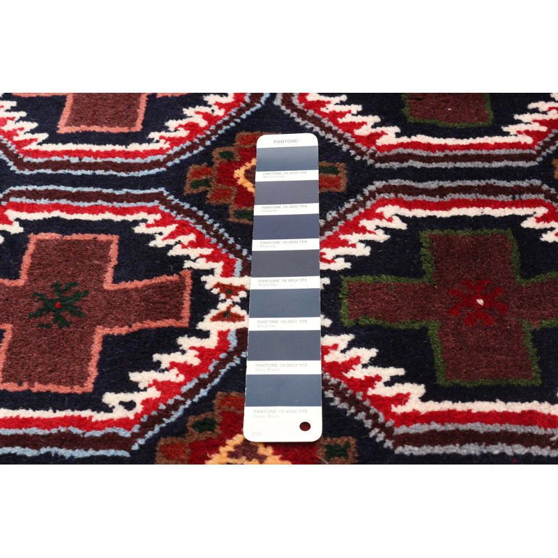 Tapis bleu foncé Royal Baluch 2 pi 9 po x 6 pi 2 po
