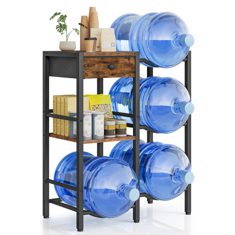 Support de seau d'eau en acier inoxydable robuste à 4 niveaux, support de seau d'eau en métal