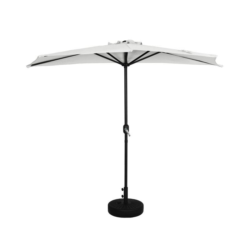 Parasol de marché 9 pi Nicholls, Blanc