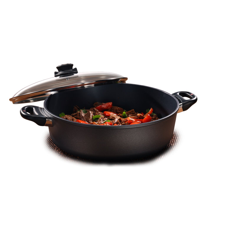 Aluminum Braiser with Lid, 7.2 qt