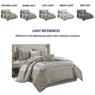 Ensemble d'édredon réversible en microfibre Aurora