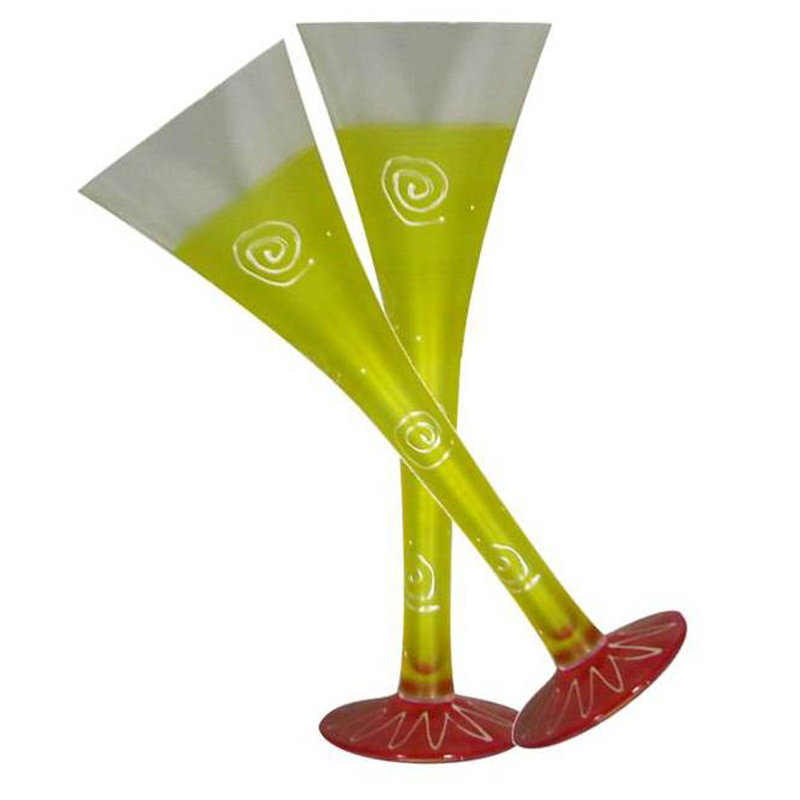 Flûte en verre Hanovre, Jaune