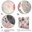 «Pink Grey Minimalims Fludity», impression sur toile encadrée-88517408-88517409