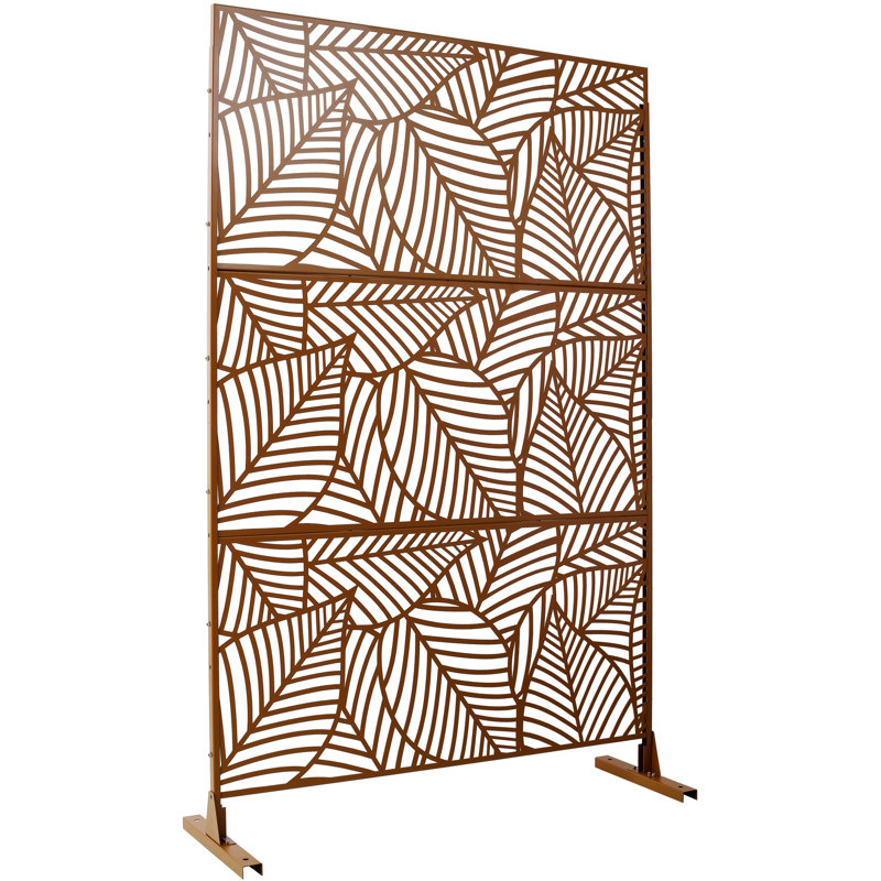 Écran d'intimité extérieur et intérieur H 76 po x l 48 po, Brun