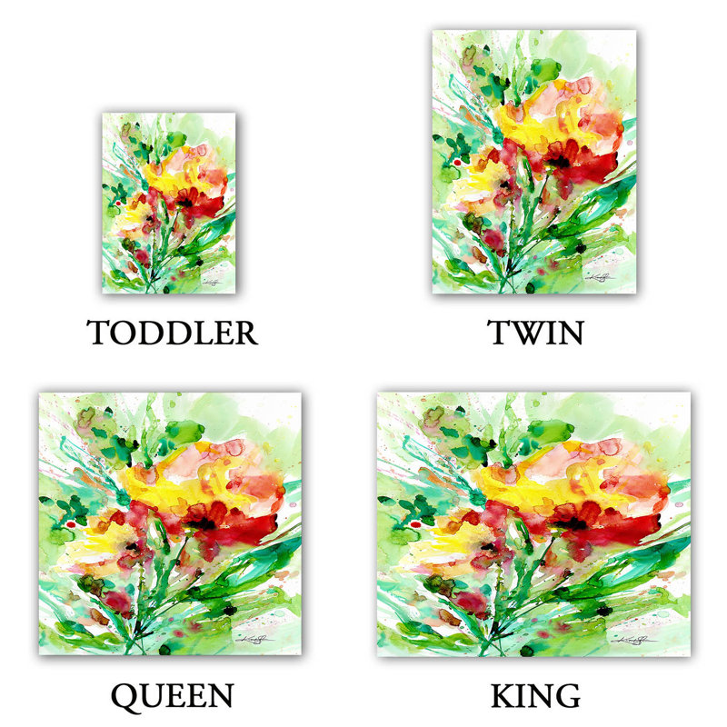 Ensembles de housse de couette DiaNoche en microfibre par Kathy Stanion - Blooming Joy