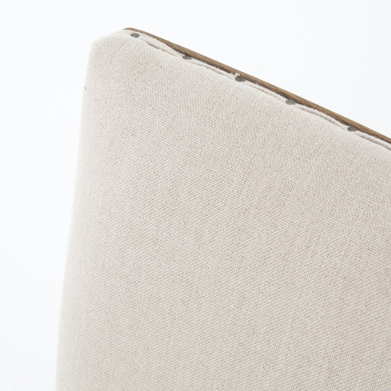 Kurt Upholstered Dining Chair, Unfinished Linen, Natural
