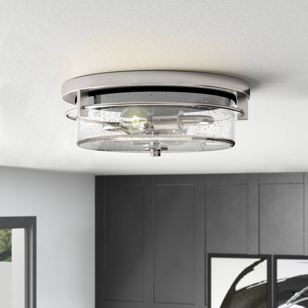 Antonia 2-Light 12.5'' Flush Mount Mercury Row® Fixture 