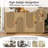Collynns 58.8" Sideboard Cabinet With Adjustable Shelves And 4 Doors Curved Three-dimensional Texture Sideboard(set Of 2)-1128796006