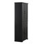 Armoire de salle de bain de style noir - plusieurs compartiments de rangement, tablette réglable haute avec tiroir et-329752238
