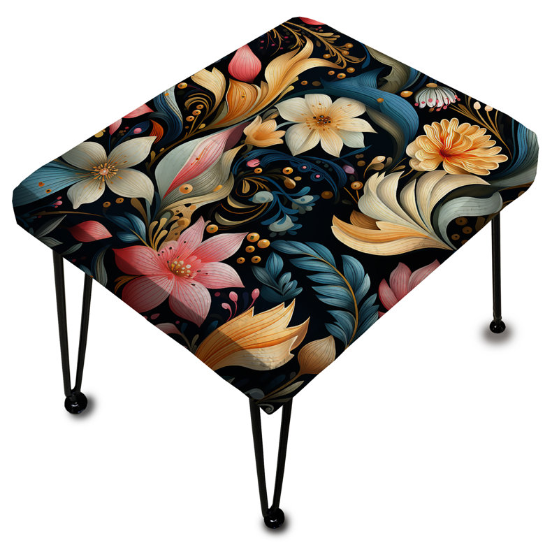 Modern Boho Paisley Pattern - Paisley Rectangle Ottoman