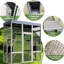 Cage pour animaux 62,6 po de long pour chat, design, 2 maisons pour chat et plateformes multi-niveaux, structure en bois gris avec mécanisme de porte sécuritaire, boîtes de sieste, hauteur de 70,1 po, balcon