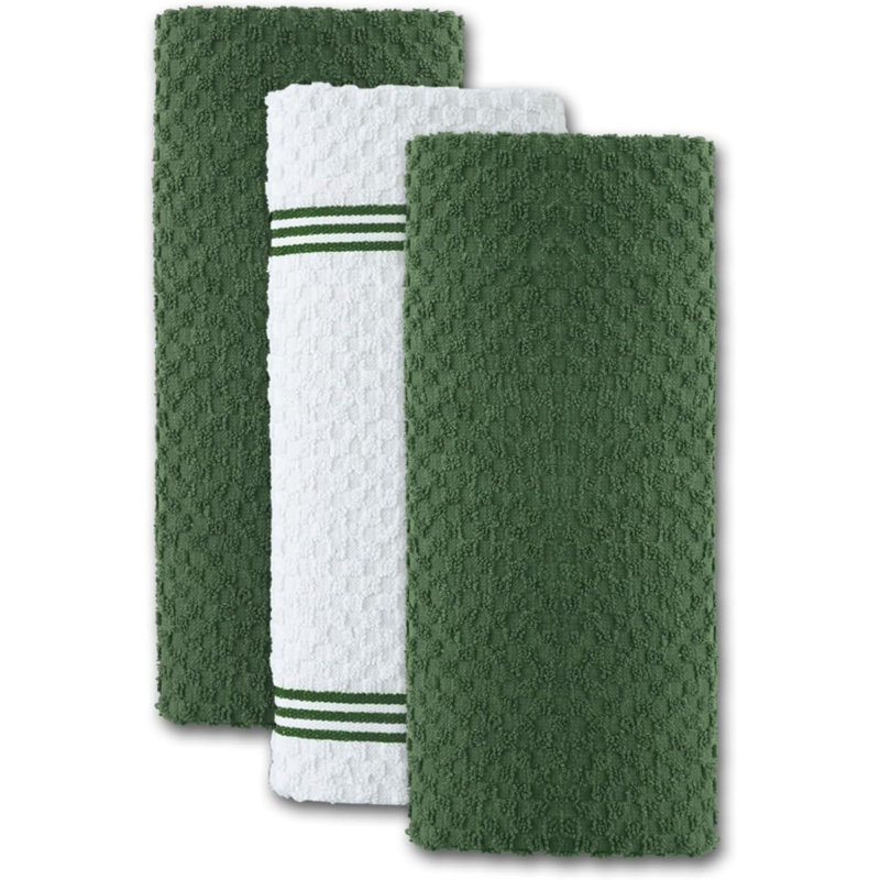 Serviette de cuisine en coton, Vert