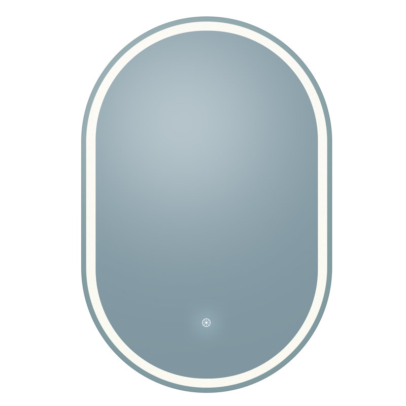 Grace 24X36 Oval Frameless LED Mirror With Memory Dimmer And Defogger, 36" x 24"