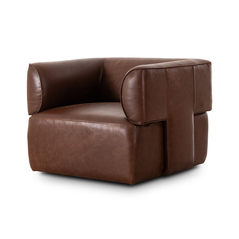 Pacey Swivel Chair-Dulane Mahogany, Dulane Mahogany