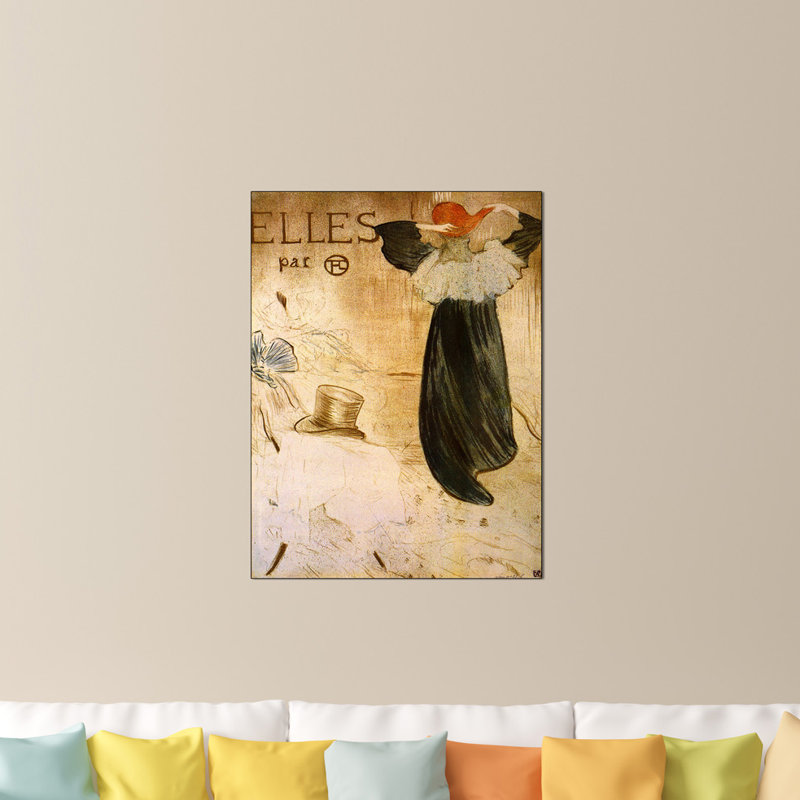 Henri De Toulouse-Lautrec - Wrapped Canvas Painting, 80cm H x 60cm W x 1.8cm D