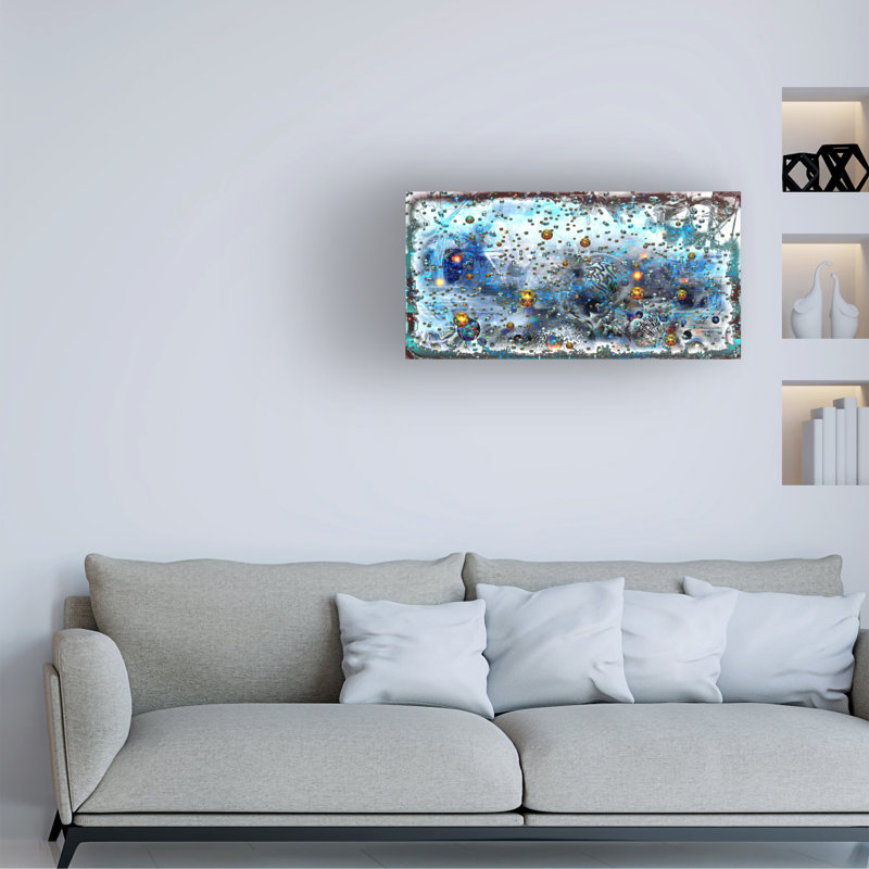 «Christmas Time 5» par RUNA - impression sur toile tendue, H 16 po x l 32 po