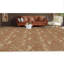 Tapis floral en soie / laine noué à la main couleur terre cuite / vert / beige-88953119