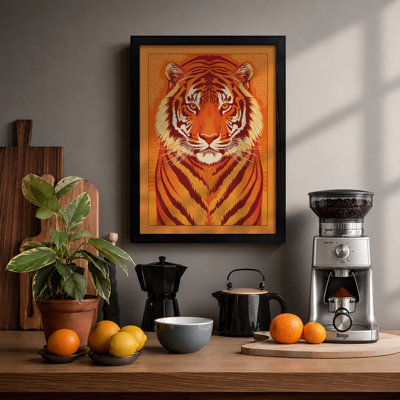 Tiger's Gaze Modern - Framed Print