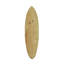 Art mural et planche murale de planche de surf en bois brun côtier avec rayures rétro de style tiki - H 39,75 po x L 9,5 po x l 0,5 po-308411265-308411271