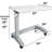 Medical Adjustable Overbed Exam Bedside Table With Wheels (Hospital And Home Use), New Tabletop, Light Grey