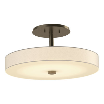 Plafonnier semi-encastré à DEL 1 lumière Disq