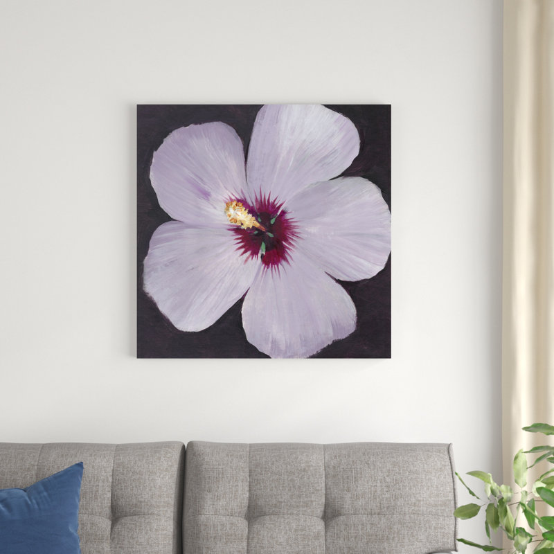 Portrait d'hibiscus I, H 30 po x l 30 po