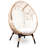 3 Pieces Patio Egg Chairs  With Side Table Set-443268007