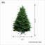Arbre de Noël artificiel pin 7 pi