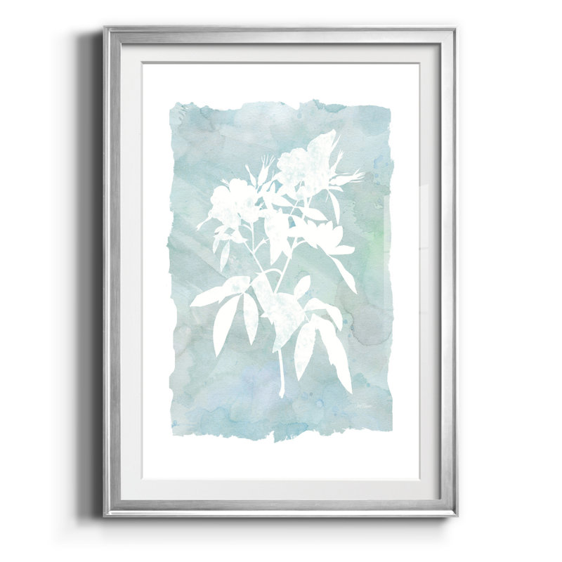 Silhouette botanique III - cadre photo, reproduction d'art, H 18,5 po x l 24,5 po x P 1,5 po, Argent