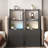 Black Multi-Functional Smart Bedside Table With Charging Socket, Night Light & Storage Cabinet-1721847435-1721847432